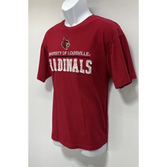 University of Louisville Cardinals Embroidered Logo Style T-Shirt Licensed OVB L - Picture 3 of 6